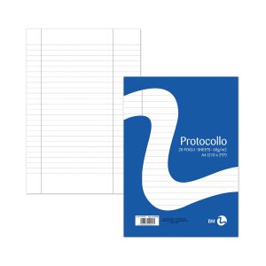 Foglio protocollo - A4 - uso bollo - 60 gr - BM - conf. 20 pezzi - immagine 1