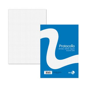 Foglio protocollo - A4 - 4 mm - 60 gr - BM - conf. 20 pezzi - immagine 1