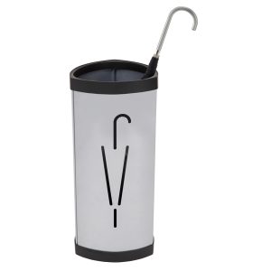 Portaombrelli - diametro 26 cm - H 60 cm - metallo - silver - Alba - immagine 2