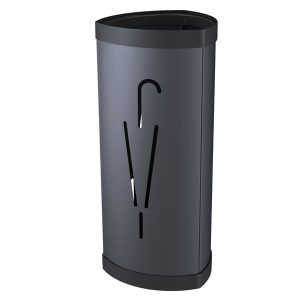 Portaombrelli - diametro 26 cm - H 60 cm - metallo - nero - Alba - immagine 1