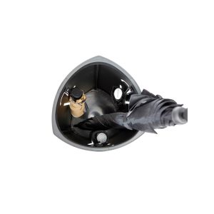 Portaombrelli - diametro 26 cm - H 60 cm - metallo - nero - Alba - immagine 2