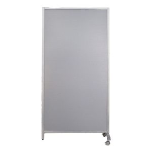 Paretina divisoria - 80 x 40 x 170 cm - policarbonato/acciaio - grigio chiaro - Serena Group - immagine 1
