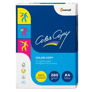 Carta Color Copy - A4 - 280 gr - bianco - Mondi - conf. 150 fogli - immagine 1