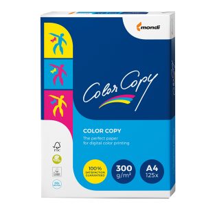 Carta Color Copy - A4 - 300 gr - bianco - Mondi - conf. 125 fogli - immagine 1