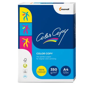 Carta Color Copy - A4 - 350 gr - bianco - Mondi - conf. 125 fogli - immagine 1
