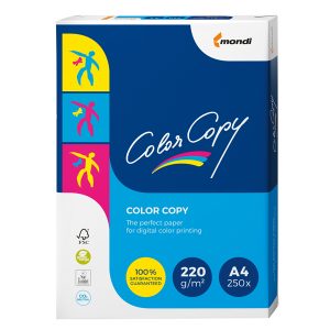 Carta Color Copy - A4 - 220 gr - bianco - Mondi - conf. 250 fogli - immagine 1