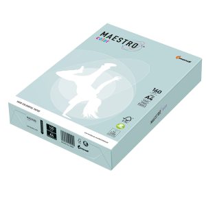 Carta Maestro Color - A4 - 160 gr - azzurro tenue BL29 - Mondi - conf. 250 fogli - immagine 1