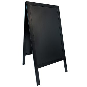 Lavagna Sandwich - cavalletto nero - 69 x 125 cm - Securit - immagine 1