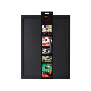 Lavagna Woody - cornice nera - 40 x 60 cm - Securit - immagine 4