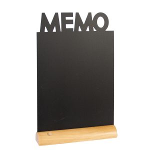 Lavagna da tavolo Silhouette - 34,5 x 21 cm - forma memo - nero - Securit - immagine 2