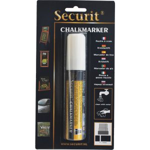 Marcatore a gesso liquido - punta maxi da 7,00-15,00mm - bianco - Securit - immagine 1