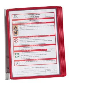 Leggio da parete Vario® Wall 5 - 5 pannelli Sherpa® inclusi - rosso - Durable - immagine 1