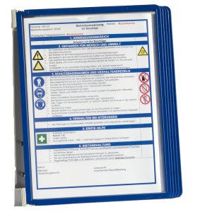 Leggio da parete Vario Wall 5 - 5 pannelli Sherpa inclusi - blu - Durable - immagine 1