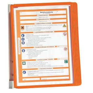 Leggio da parete Vario® Wall 5 - 5 pannelli Sherpa® inclusi - arancione - Durable - immagine 1