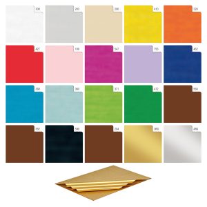 Carta velina - 50 x 70 cm - 24 gr - oro - Rex Sadoch - busta 25 fogli - immagine 1