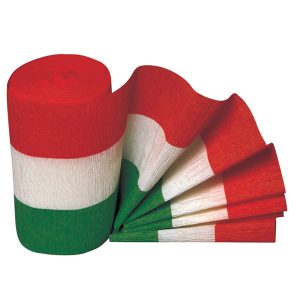 Carta crespa Tricolore - 10 cm x10 mt - Rex Sadoch - conf. 3 rotoli - immagine 1