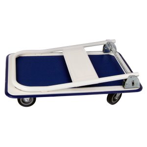 Carrello portatutto PZS150 - pieghevole - 74 x 48 x 83 cm - portata massima 150 kg - bianco/blu - Serena Group - immagine 2