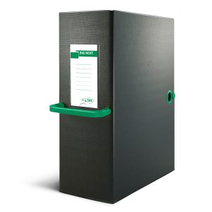 Scatola archivio Big Next - dorso 16 cm - 25x35 cm - nero/verde - Sei Rota - immagine 1