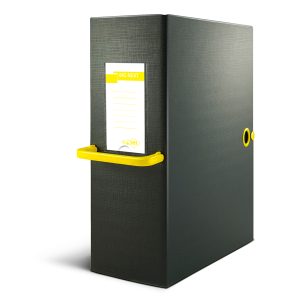 Scatola archivio Big Next - dorso 16 cm - 25x35 cm - nero/giallo - Sei Rota - immagine 1