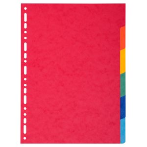 Separatore Forever - 6 tacche - cartoncino riciclato 220 gr - A4 - multicolore - Exacompta - immagine 1