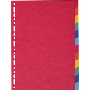 Separatore Forever - 12 tacche - cartoncino riciclato 220 gr - A4 - multicolore - Exacompta - immagine 1