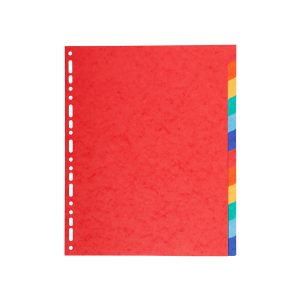 Separatore Forever - 12 tacche - cartoncino riciclato 220 gr - A4 maxi - multicolore - Exacompta - immagine 1