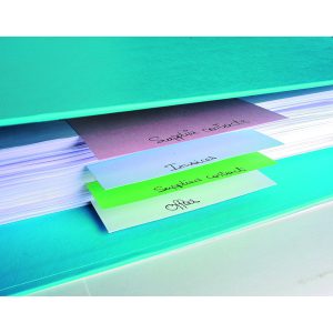Separatori orizzontali Forever - cartoncino riciclato 180 gr - 10,5x24 cm - colori assortiti - conf. 100 pezzi - immagine 1