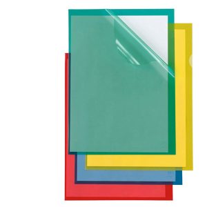 Cartelline a L Poli 150 Color - PPL - buccia - 21x29,7 cm - blu - Sei Rota - conf. 25 pezzi - immagine 1