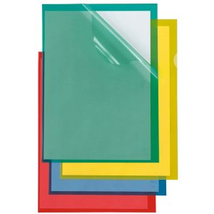Cartelline a L Poli 150 Color - PPL - buccia - 21x29,7 cm - rosso - Sei Rota - conf. 25 pezzi - immagine 1