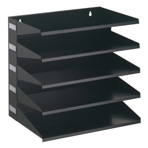 Portadocumenti Sorter Rack - 33 x 36 x 25 cm - 5 scomparti - nero - Durable - immagine 1