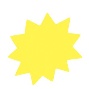 Segnaprezzi Stella - 8 x 8,5 cm - giallo - CWR - conf. 36 pezzi - immagine 2