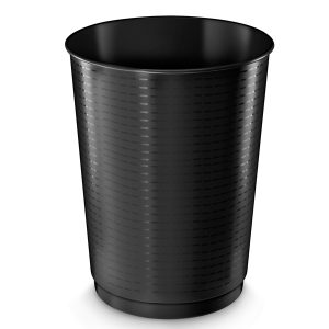 Cestino gettacarte - altezza 49,5 cm - diametro 38 cm - 40 L - nero - CEP - immagine 1
