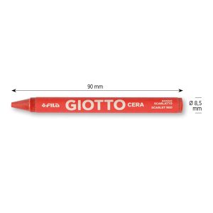 Pastelli cera - lunghezza 90mm con Ø 8,50mm - colori assortiti - Giotto -  barattolo 96 colori - immagine 2