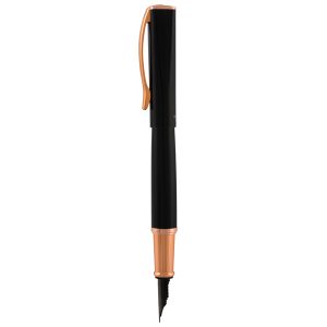 Penna Stilografica Impressa - punta M - nero/rosegold - Monteverde - immagine 2