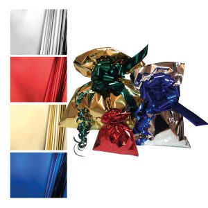 Busta regalo - senza patella adesiva - 40 x 60 cm - 30 micron - PPL - metal lucido - oro - PNP - conf. 25 pezzi - immagine 1