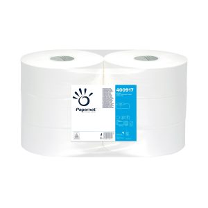 Carta igienica Maxi Jumbo - 9,5 cm x 304 m - diametro 27 cm - goffratura micro - 16,5 gr - Papernet - immagine 1