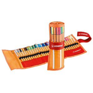 Fineliner Point 88 - tratto 0,4 mm - colori assortiti - Stabilo - rollerset 30 pezzi - immagine 1