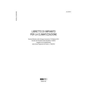 Libretto impianto climatizzazione Veneto - 297 x 210mm - 48 fogli - Edipro - immagine 1