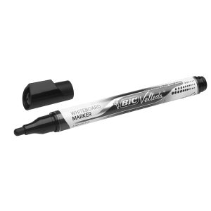 Marcatori Whiteboard Marker Velleda liquid Ink - punta tonda 2,2mm - nero - Bic - immagine 1