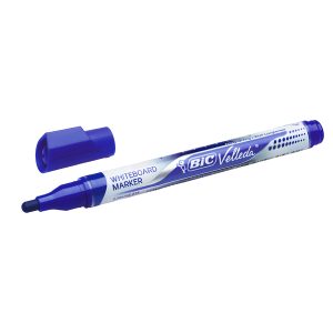 Marcatori Whiteboard Marker Velleda liquid Ink - punta tonda 2,2mm - blu - Bic - immagine 1