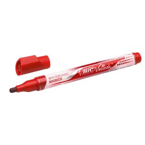 Marcatori Whiteboard Marker Velleda liquid Ink - punta tonda 2,2mm - rosso - Bic - immagine 1