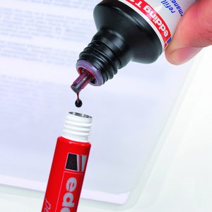 Ricarica Inchiostro per Marcatore Permanente - contenuto 30ml - rosso - Edding - immagine 2