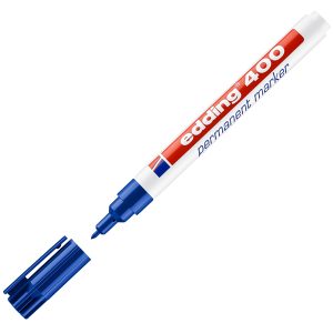 Marcatore permanente Edding 400 - punta tonda - tratto 1mm - blu - Edding - immagine 1
