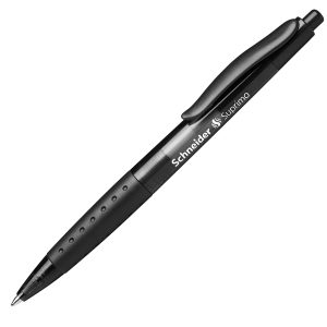 Penna a sfera a scatto Suprimo  - tratto medio - nero - Schneider - immagine 1