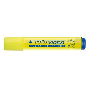 Evidenziatore Tratto Video  - punta a scalpello - tratto da 1,0mm-5,0mm - giallo - Tratto - immagine 2