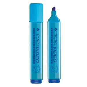 Evidenziatore Tratto Video  - punta a scalpello - tratto da 1,0mm-5,0mm - azzurro - Tratto - immagine 1