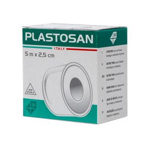 Cerotto - 2,5 cm - TNT - ipoallergenico - PVS - rotolo da 5 mt - immagine 1