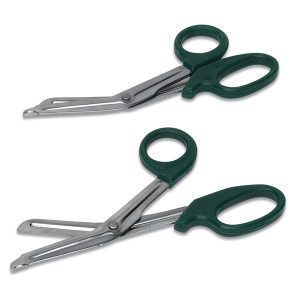 Forbici tagliabendaggi - plastica/acciaio inox - 14,5 cm - nero - PVS - immagine 1
