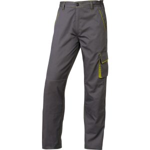 Pantalone da lavoro Panostyle® M6PAN - sargia/poliestere/cotone - taglia XL - grigio/verde - Deltaplus - immagine 1