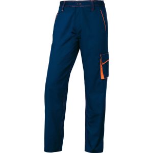 Pantalone da lavoro Panostyle® M6PAN - sargia/poliestere/cotone - taglia L - blu/arancio - Deltaplus - immagine 1